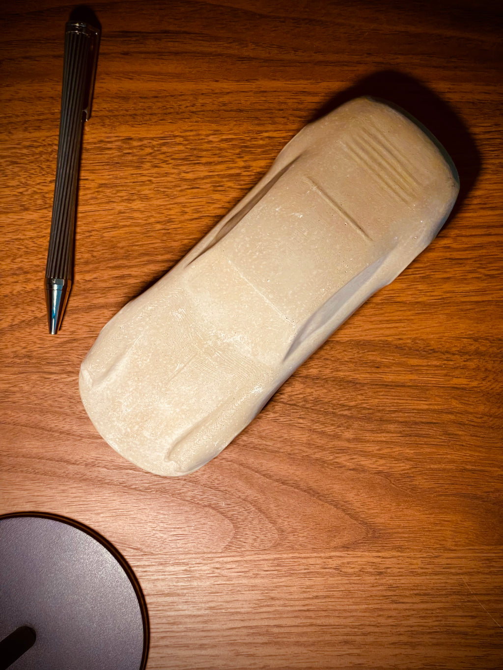 911 Skulptur aus Beton - 19cm in grau